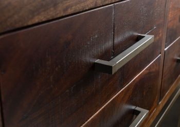 Konsolentisch Mango 152x46x86 braun lackiert STILMÖBEL #107