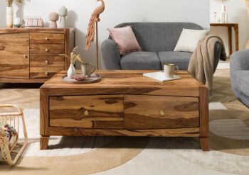 Couchtisch Sheesham 115x60x45 ANCONA - Verschiedene Farben