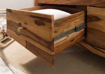 Couchtisch Sheesham 115x60x45 braun lackiert ANCONA #102