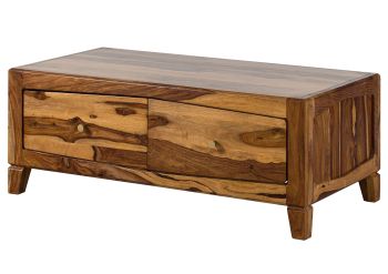 Couchtisch Sheesham 115x60x45 braun lackiert ANCONA #102