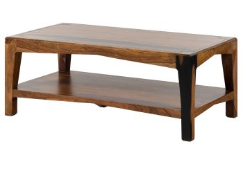 Couchtisch Sheesham 115x60x45 dunkelbraun lackiert ANCONA #201