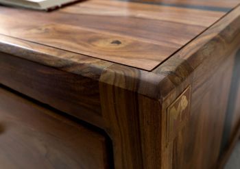 Couchtisch Sheesham 115x60x45 dunkelbraun lackiert ANCONA #202