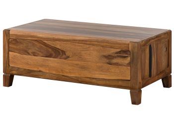 Couchtisch Sheesham 115x60x45 dunkelbraun lackiert ANCONA #202