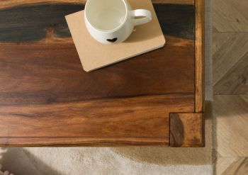 Couchtisch Sheesham 120x60x40 dunkelbraun lackiert ANCONA #203