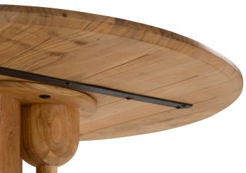 Esstisch rund Akazie 115x115x76 natur lackiert NARA