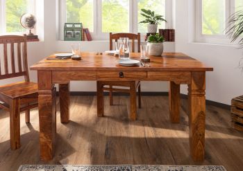 Esstisch Akazie 140x90x76 honig lackiert OXFORD #0602