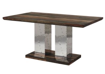 Esstisch Sheesham 200x100x76 grau geölt TAMBORA #422