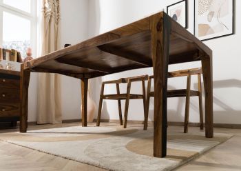 Esstisch Sheesham 160x85x77 dunkelbraun lackiert ANCONA #216