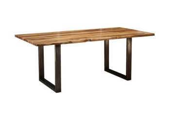 Baumtisch Sheesham 160x90x78 noble unique lackiert  Plattenstärke 3,5cm FREEFORM #0300