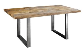 Esstisch Mango 160x90x76 natur lackiert RAILWAY #108