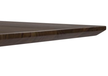 Esstisch Akazie 220x100x75 grau lackiert / ausgestellte X-Beine anthrazit matt SWISS EDGE