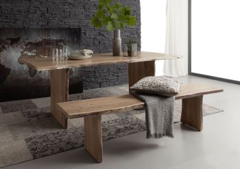 Baumtisch Akazie 160x100x76 natur lackiert PURE ACACIA #113