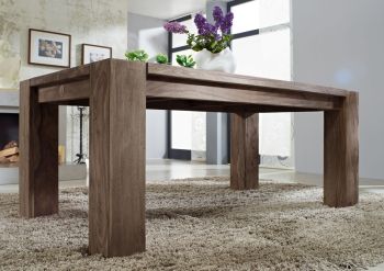 Esstisch Sheesham 200x100x76  grau geölt NATURE GREY #606