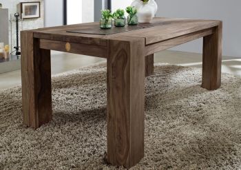 Esstisch Sheesham 200x100x76  grau geölt NATURE GREY #606