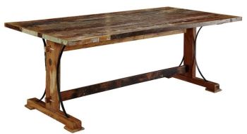 Esstisch Altholz 180x90x76 mehrfarbig lackiert NATURE OF SPIRIT #11