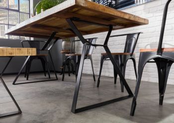 Tisch Altholz 180x90x76 mehrfarbig lackiert INDUSTRIAL #13