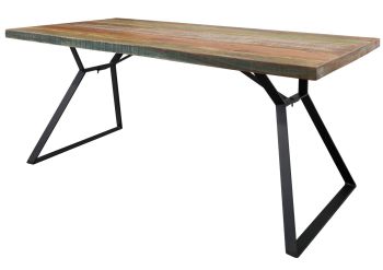 Tisch Altholz 180x90x76 mehrfarbig lackiert INDUSTRIAL #13