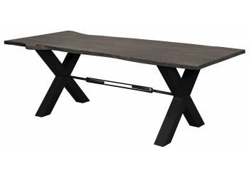 Esstisch Akazie 180x100x76 grau lackiert IRON LABEL #115