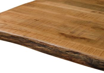 Baumtisch Mango 200x100x76 natur lackiert / Mikado-Beine anthrazit matt FREEFORM 5