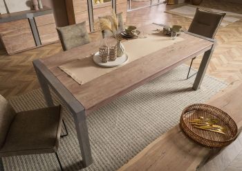Esstisch Akazie 180x95x76 beige lackiert Amsterdam #114