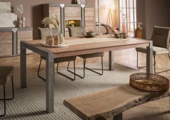 Esstisch Akazie 180x95x76 beige lackiert Amsterdam #114