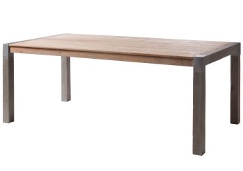 Esstisch Akazie 180x95x76 beige lackiert Amsterdam #114