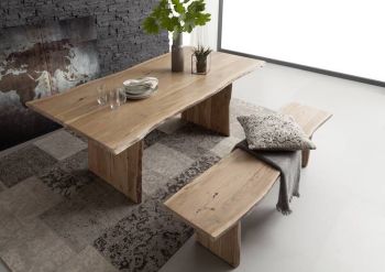 Baumtisch Akazie 180x100x76 natur lackiert PURE ACACIA #114