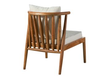 Polsterstuhl Akazie 64x70x75 natur lackiert KOPENHAGEN #105