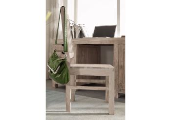 Stuhl Akazie 45x45x100 weiß getüncht NATURE WHITE #121 - 2er Set