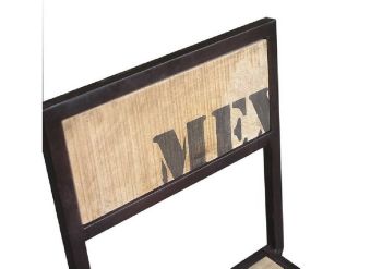 Stuhl Mango 45x46x92 natur bedruckt FACTORY #109