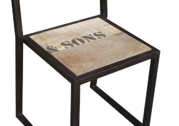Stuhl Mango 45x46x92 natur bedruckt FACTORY #109