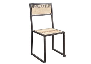 Stuhl Mango 45x46x92 natur bedruckt FACTORY #109, 2er Set