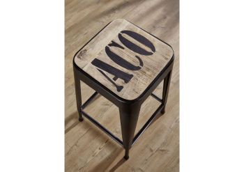 Hocker Mango 35x35x60 natur bedruckt FACTORY #29