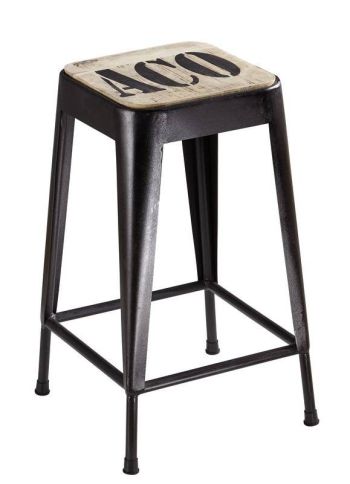 Hocker Mango 35x35x60 natur bedruckt FACTORY #29