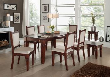 OXFORD Stuhl SUNO #610 2er Set Akazie45x45x100 nougat lackiert