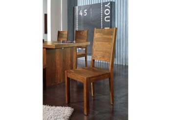 Stuhl Sheesham 45x45x100 walnuss lackiert DUKE #112