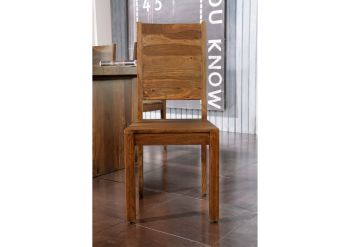 Stuhl Sheesham 45x45x100 walnuss lackiert DUKE #112