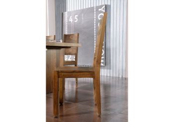 Stuhl Sheesham 45x45x100 walnuss lackiert DUKE #112