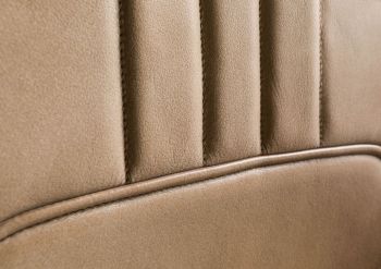 Stuhl Echtleder 49x56x83 beige IRON LABEL #610