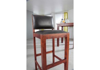 Barhocker Akazie 46x46x109 nougat lackiert OXFORD #521