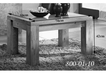 Couchtisch Sheesham 70x50x42 braun geölt NATURE BROWN #110