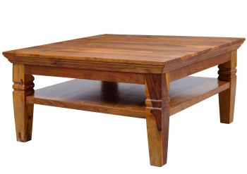 Couchtisch Akazie 85x85x45 honig lackiert OXFORD #0316