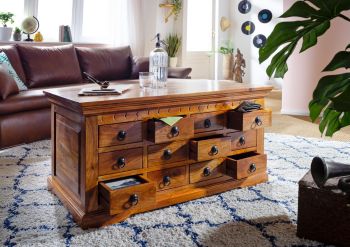 Couchtisch Akazie 100x60x54 honig lackiert OXFORD #0321