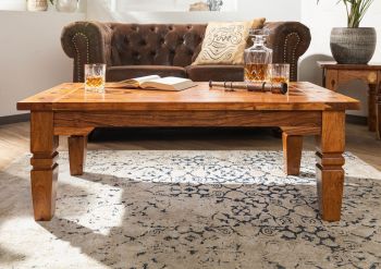 Couchtisch Akazie 135x75x40 honig lackiert OXFORD #0429