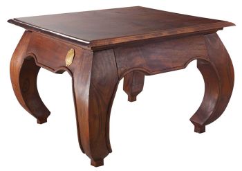 Couchtisch Akazie 60x60x40 nougat lackiert OPIUM #612