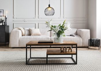 Couchtisch Mango 100x50x43 hellbraun geölt LOUNGE COLLECTION #101