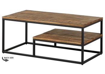 Couchtisch Mango 100x50x43 hellbraun geölt LOUNGE COLLECTION #101