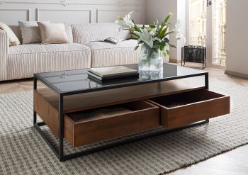 Couchtisch Mango 120x60x40 braun geölt LOUNGE COLLECTION #102