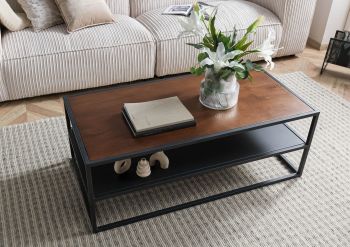 Couchtisch Mango 120x60x43 braun geölt LOUNGE COLLECTION #104
