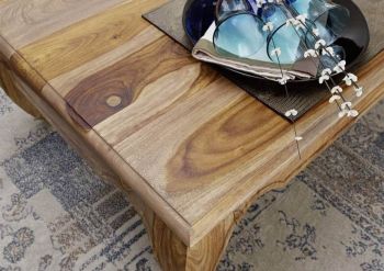 Couchtisch Sheesham 130x75x40 braun lackiert OPIUM #632